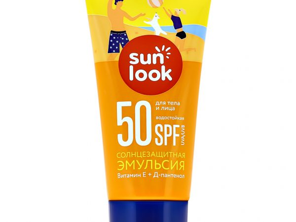 Эмульсия для тела `SUN LOOK` солнцезащитная водостойкая SPF-50 mini 30 мл