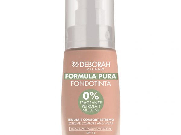 Основа тональная для лица `DEBORAH` `FORMULA PURA` FOUNDATION тон 00 слоновая кость