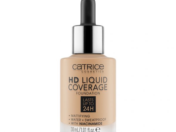 Основа тональная для лица `CATRICE` HD LIQUID COVERAGE тон 020 Rose Beige