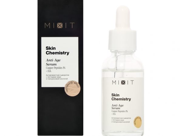 Сыворотка для лица `MIXIT` SKIN CHEMISTRY с пептидами меди и гиалуроновой кислотой (антивозрастная) 30 мл