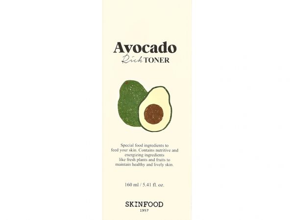 Тонер для лица `SKINFOOD` AVOCADO RICH с экстрактом авокадо (питательный) 160 мл